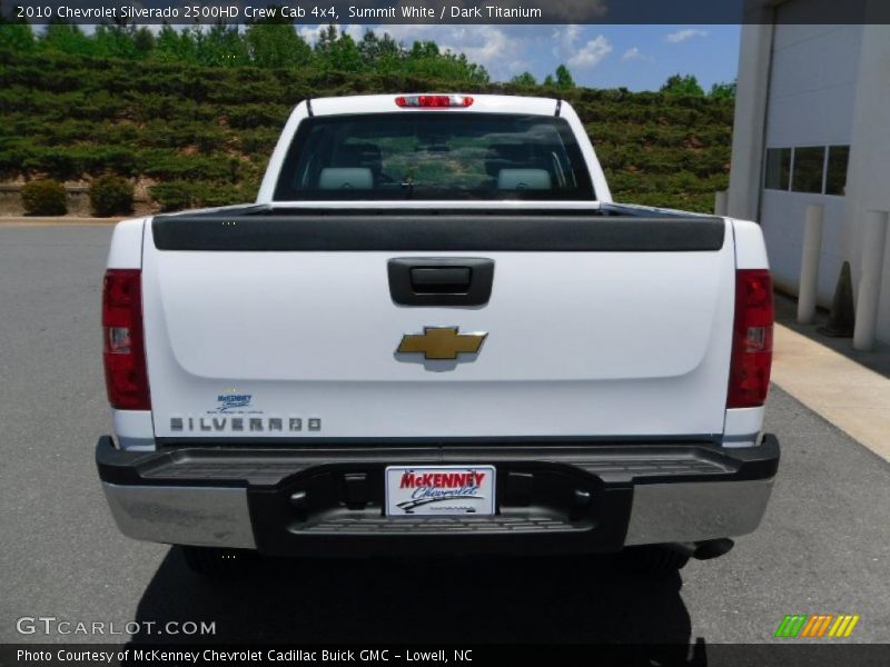Summit White / Dark Titanium 2010 Chevrolet Silverado 2500HD Crew Cab 4x4