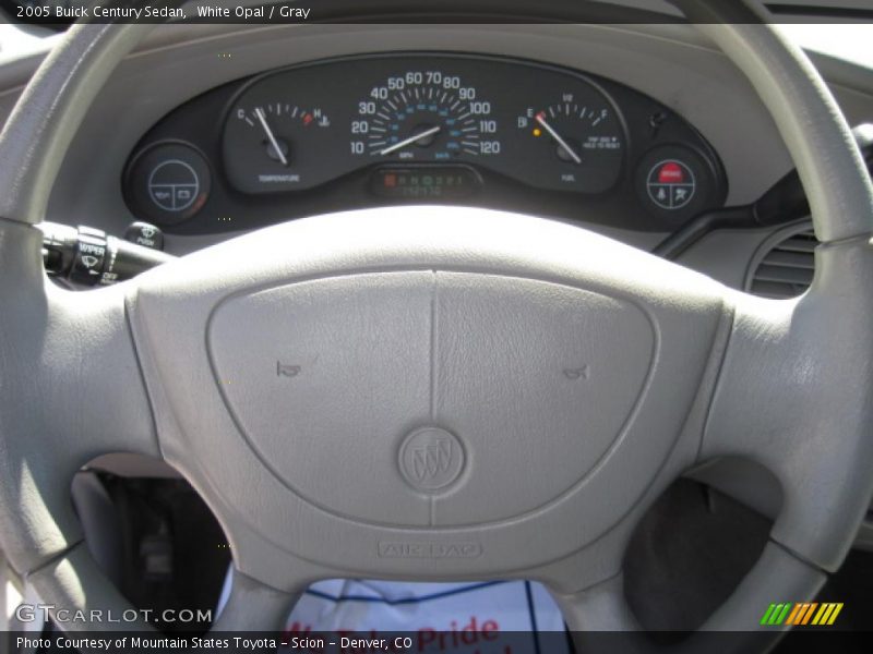White Opal / Gray 2005 Buick Century Sedan