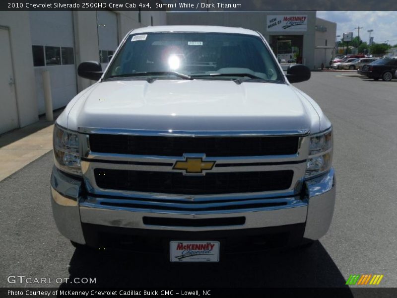 Summit White / Dark Titanium 2010 Chevrolet Silverado 2500HD Crew Cab 4x4
