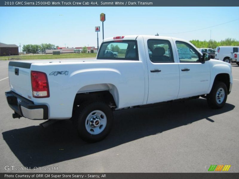 Summit White / Dark Titanium 2010 GMC Sierra 2500HD Work Truck Crew Cab 4x4