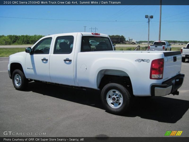 Summit White / Dark Titanium 2010 GMC Sierra 2500HD Work Truck Crew Cab 4x4