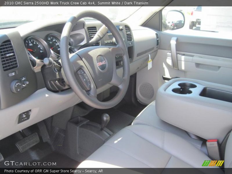 Summit White / Dark Titanium 2010 GMC Sierra 2500HD Work Truck Crew Cab 4x4