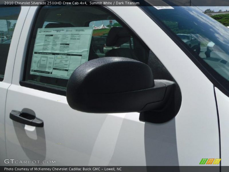 Summit White / Dark Titanium 2010 Chevrolet Silverado 2500HD Crew Cab 4x4