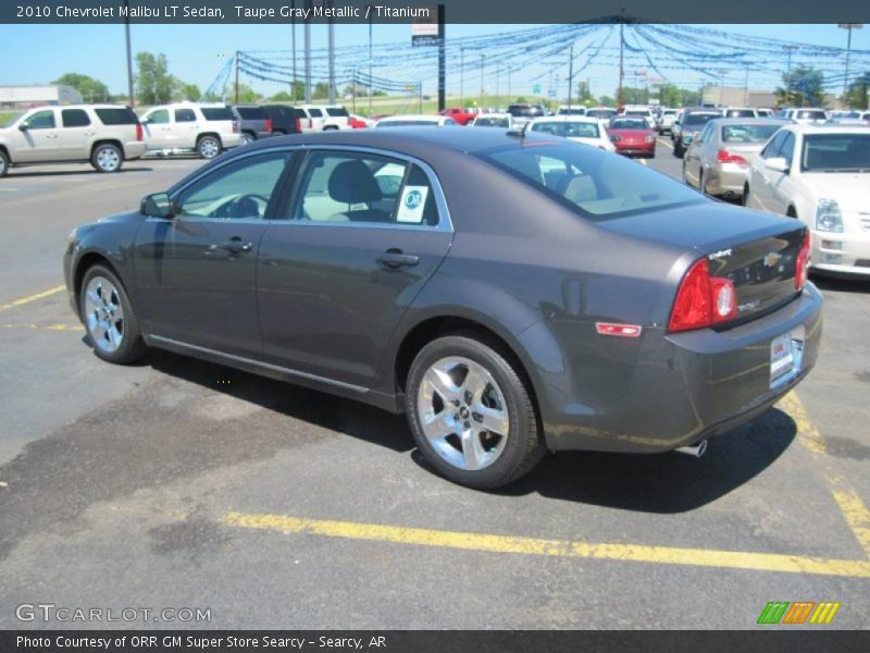 Taupe Gray Metallic / Titanium 2010 Chevrolet Malibu LT Sedan