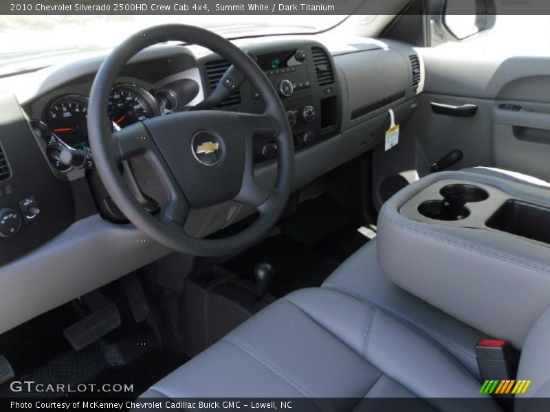 Summit White / Dark Titanium 2010 Chevrolet Silverado 2500HD Crew Cab 4x4