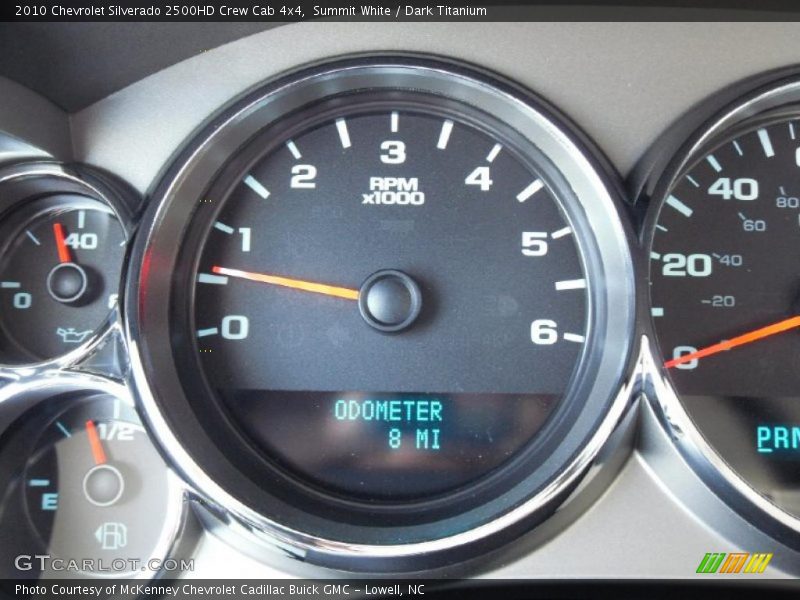 Summit White / Dark Titanium 2010 Chevrolet Silverado 2500HD Crew Cab 4x4