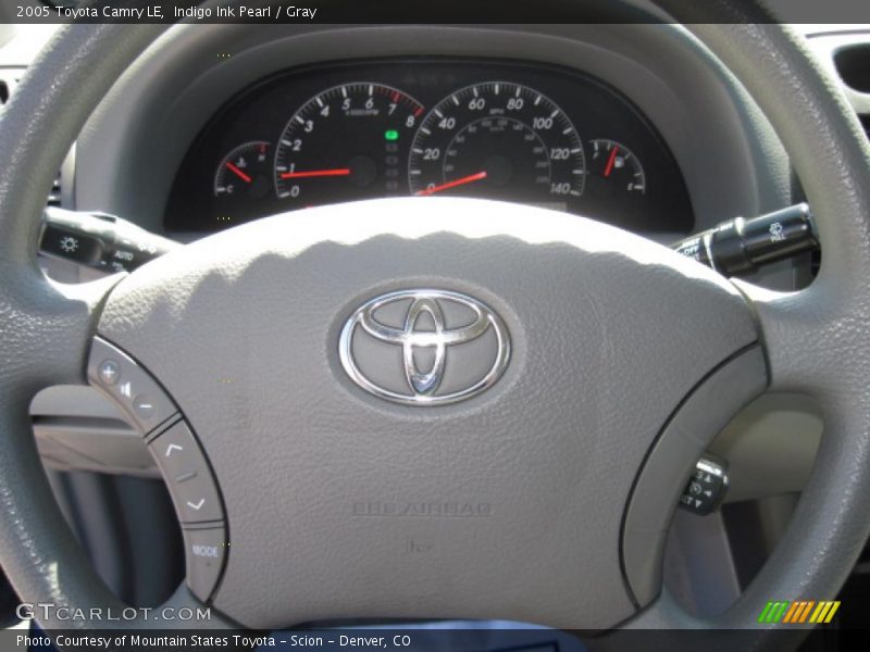 Indigo Ink Pearl / Gray 2005 Toyota Camry LE