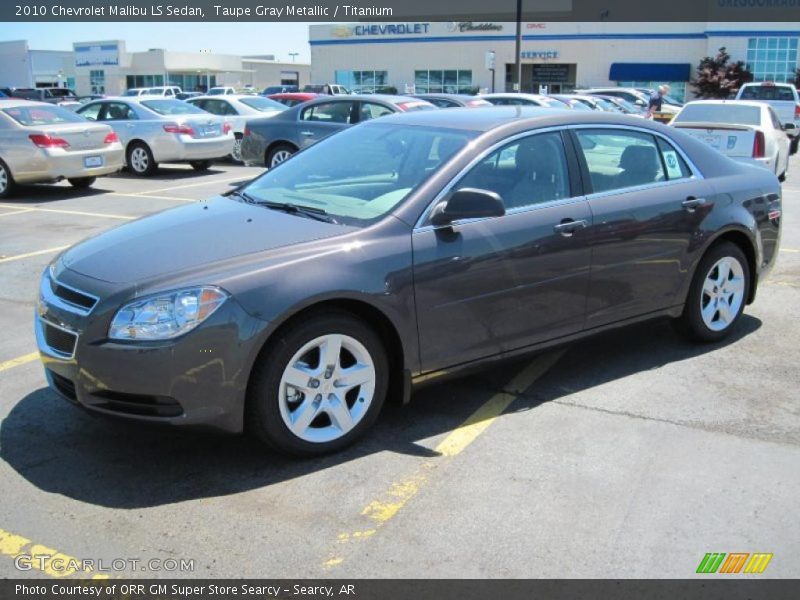 Taupe Gray Metallic / Titanium 2010 Chevrolet Malibu LS Sedan