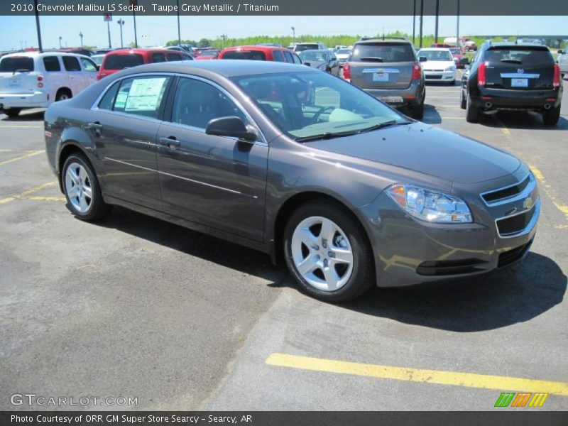 Taupe Gray Metallic / Titanium 2010 Chevrolet Malibu LS Sedan