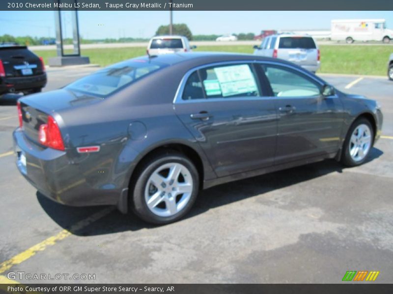 Taupe Gray Metallic / Titanium 2010 Chevrolet Malibu LS Sedan