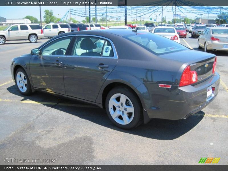 Taupe Gray Metallic / Titanium 2010 Chevrolet Malibu LS Sedan