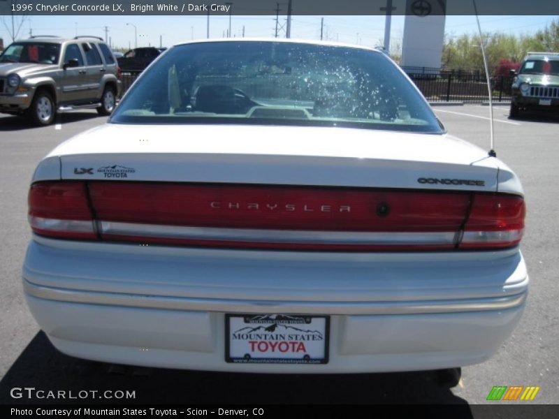 Bright White / Dark Gray 1996 Chrysler Concorde LX