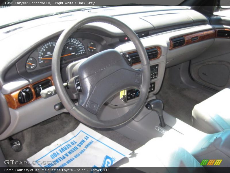 Bright White / Dark Gray 1996 Chrysler Concorde LX