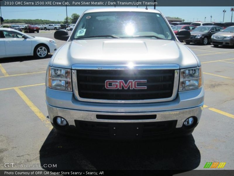 Pure Silver Metallic / Dark Titanium/Light Titanium 2010 GMC Sierra 1500 XFE Crew Cab