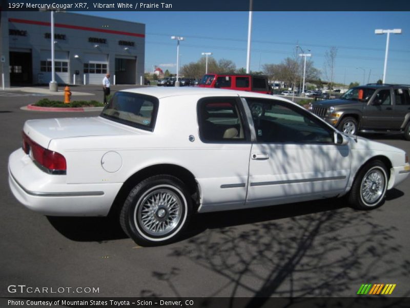 Vibrant White / Prairie Tan 1997 Mercury Cougar XR7