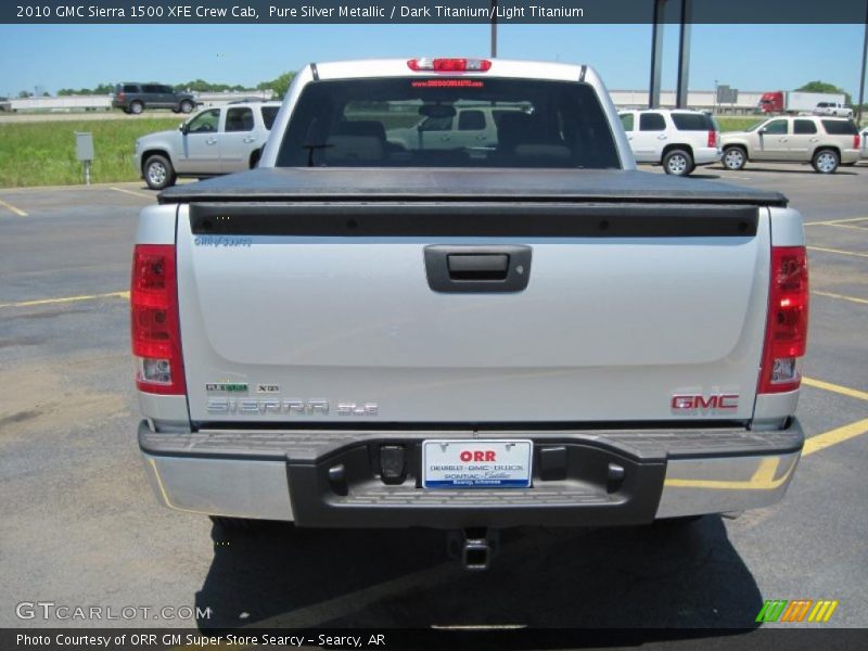 Pure Silver Metallic / Dark Titanium/Light Titanium 2010 GMC Sierra 1500 XFE Crew Cab