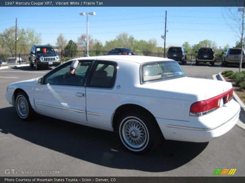 Vibrant White / Prairie Tan 1997 Mercury Cougar XR7