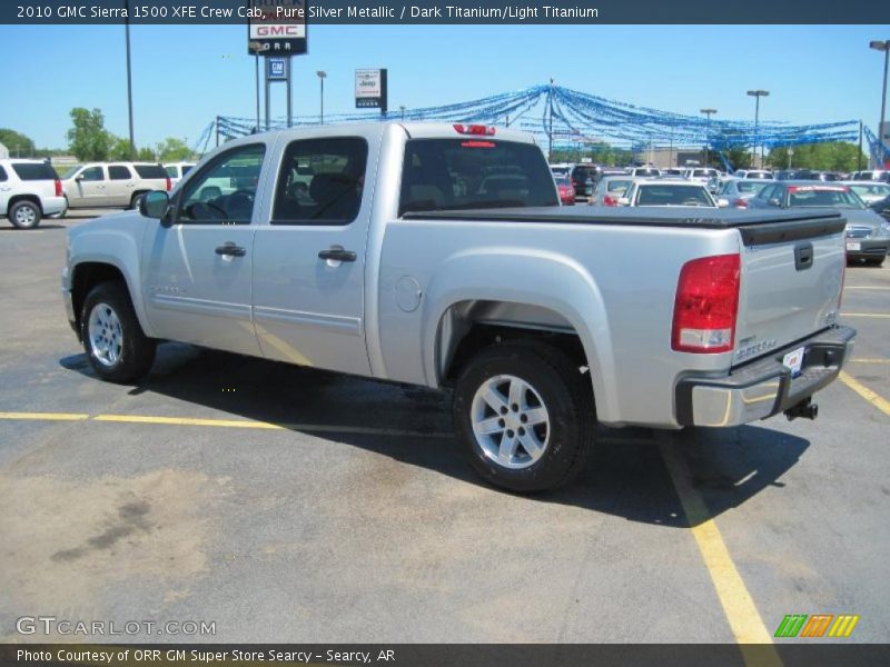 Pure Silver Metallic / Dark Titanium/Light Titanium 2010 GMC Sierra 1500 XFE Crew Cab