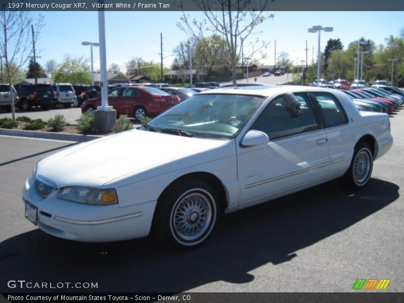 Vibrant White / Prairie Tan 1997 Mercury Cougar XR7