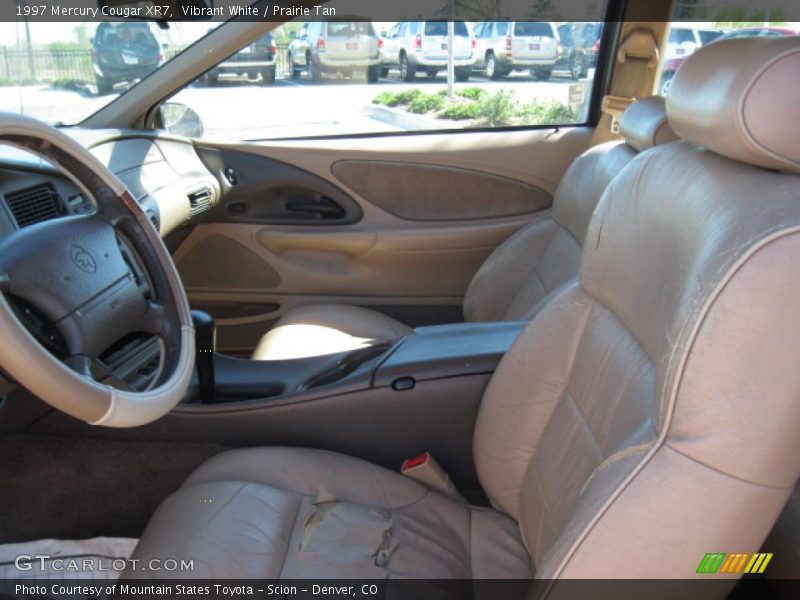 Vibrant White / Prairie Tan 1997 Mercury Cougar XR7
