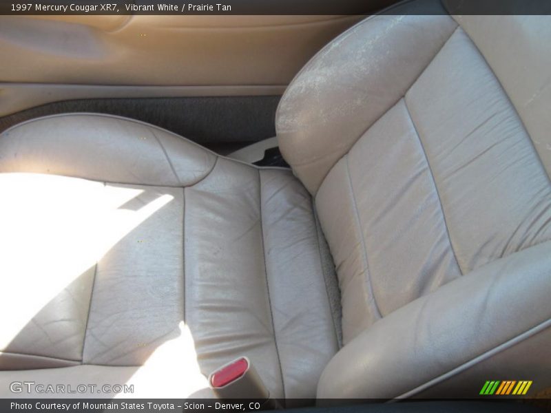 Vibrant White / Prairie Tan 1997 Mercury Cougar XR7