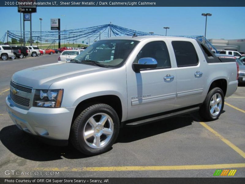 Sheer Silver Metallic / Dark Cashmere/Light Cashmere 2010 Chevrolet Avalanche LT