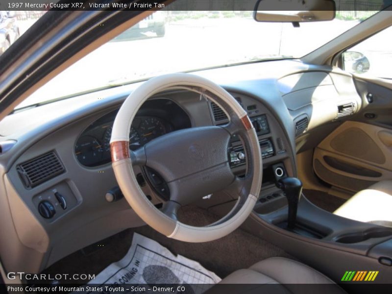 Vibrant White / Prairie Tan 1997 Mercury Cougar XR7
