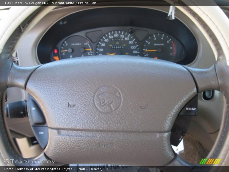 Vibrant White / Prairie Tan 1997 Mercury Cougar XR7