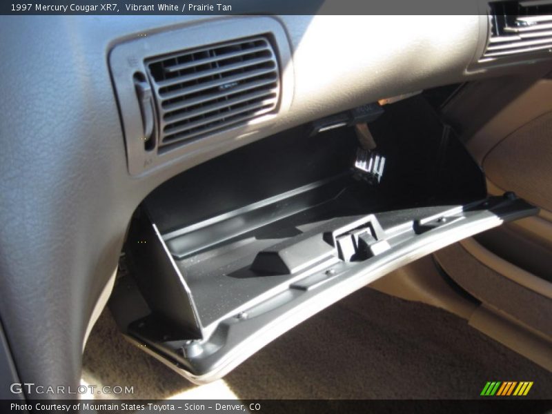 Vibrant White / Prairie Tan 1997 Mercury Cougar XR7