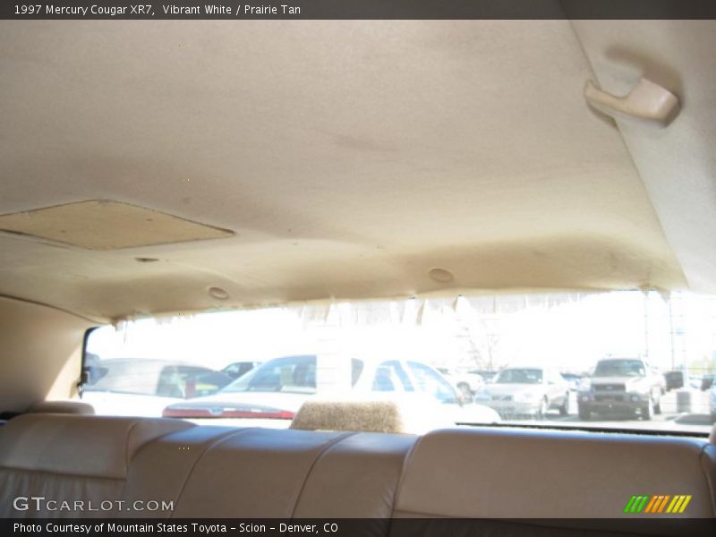 Vibrant White / Prairie Tan 1997 Mercury Cougar XR7