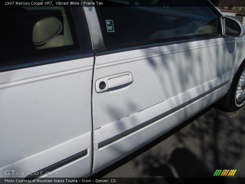 Vibrant White / Prairie Tan 1997 Mercury Cougar XR7