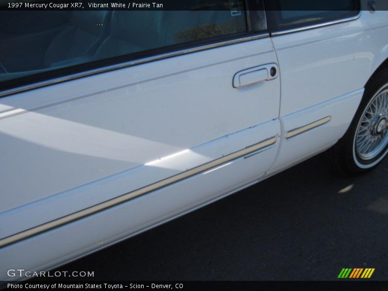 Vibrant White / Prairie Tan 1997 Mercury Cougar XR7