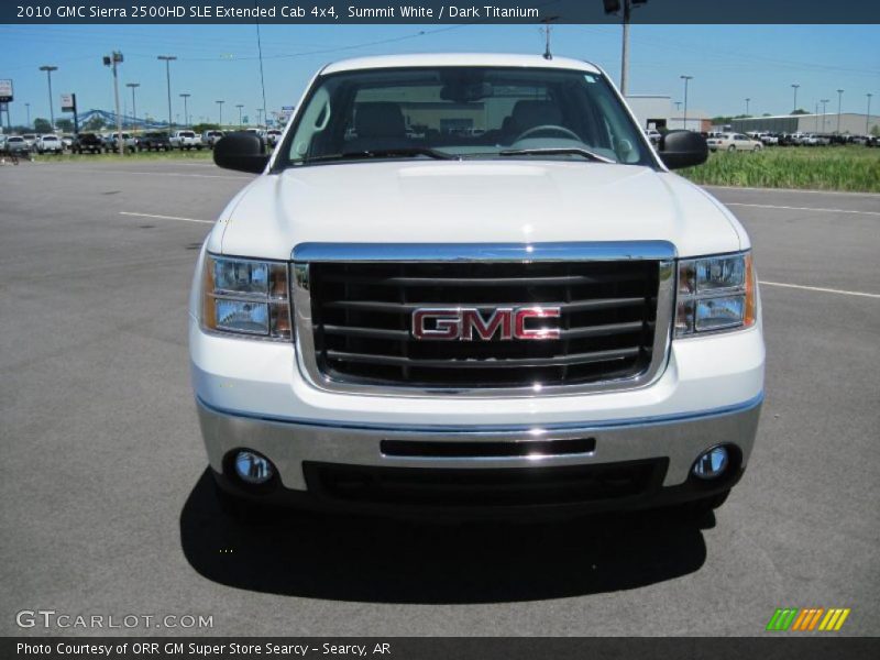 Summit White / Dark Titanium 2010 GMC Sierra 2500HD SLE Extended Cab 4x4