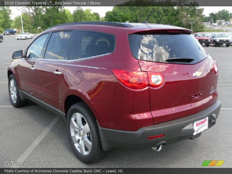 Red Jewel Tintcoat / Ebony 2010 Chevrolet Traverse LT