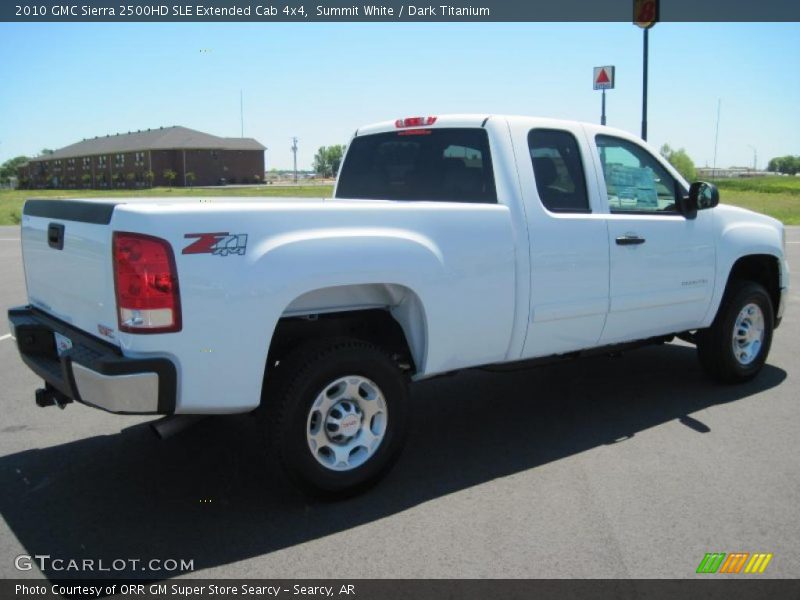 Summit White / Dark Titanium 2010 GMC Sierra 2500HD SLE Extended Cab 4x4