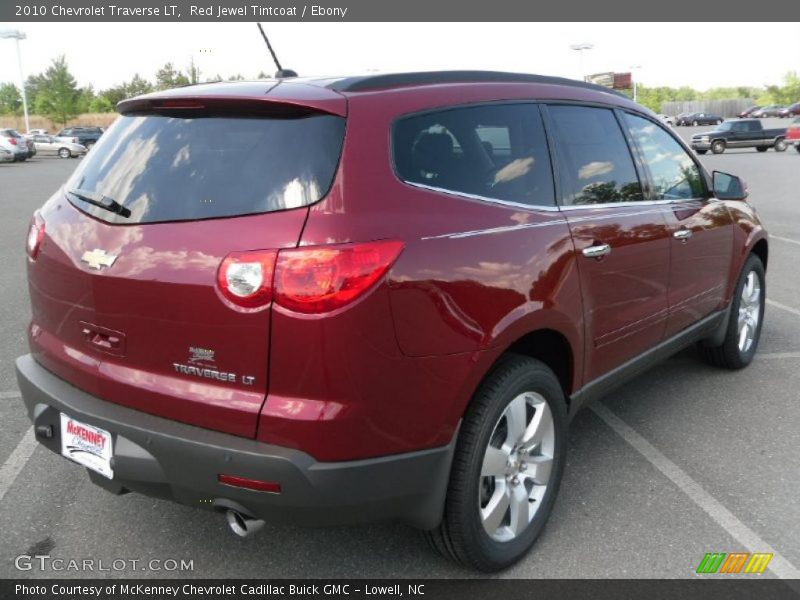 Red Jewel Tintcoat / Ebony 2010 Chevrolet Traverse LT