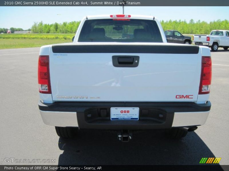 Summit White / Dark Titanium 2010 GMC Sierra 2500HD SLE Extended Cab 4x4