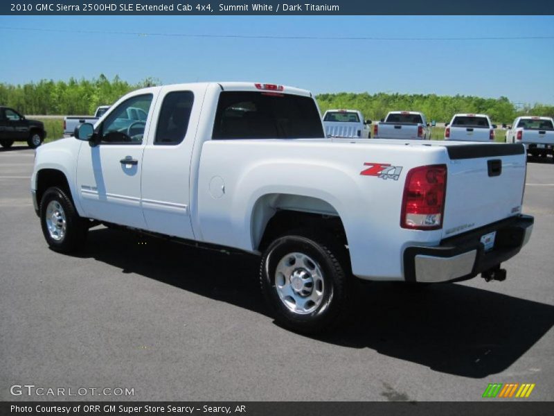 Summit White / Dark Titanium 2010 GMC Sierra 2500HD SLE Extended Cab 4x4
