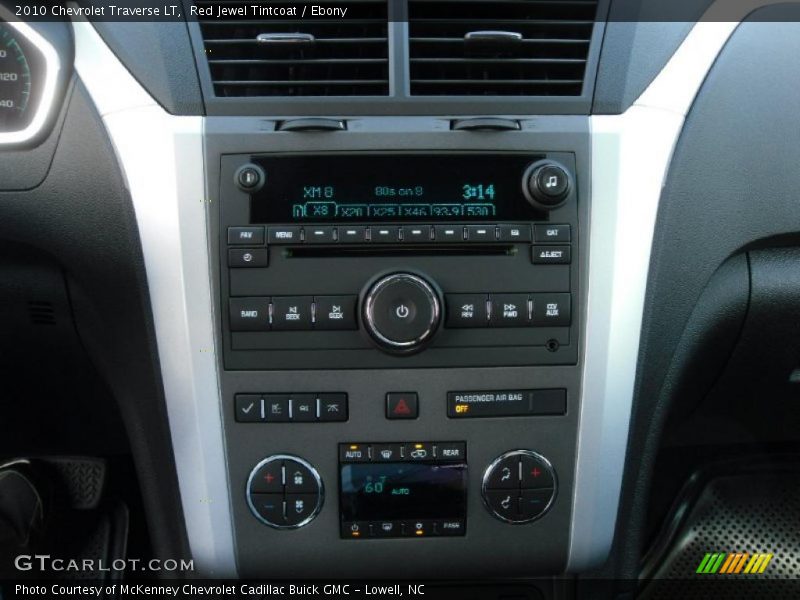 Red Jewel Tintcoat / Ebony 2010 Chevrolet Traverse LT