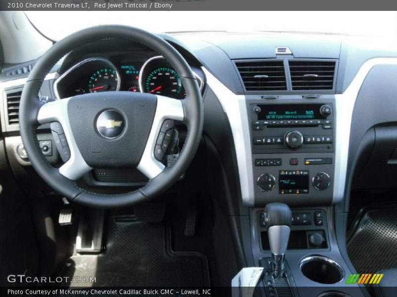 Red Jewel Tintcoat / Ebony 2010 Chevrolet Traverse LT