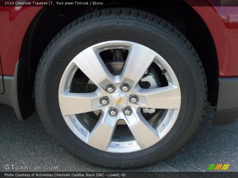 Red Jewel Tintcoat / Ebony 2010 Chevrolet Traverse LT