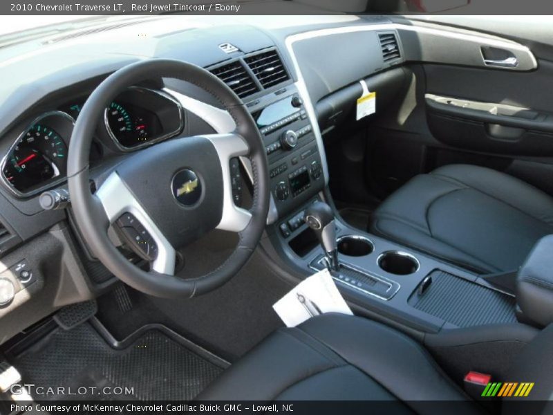 Red Jewel Tintcoat / Ebony 2010 Chevrolet Traverse LT