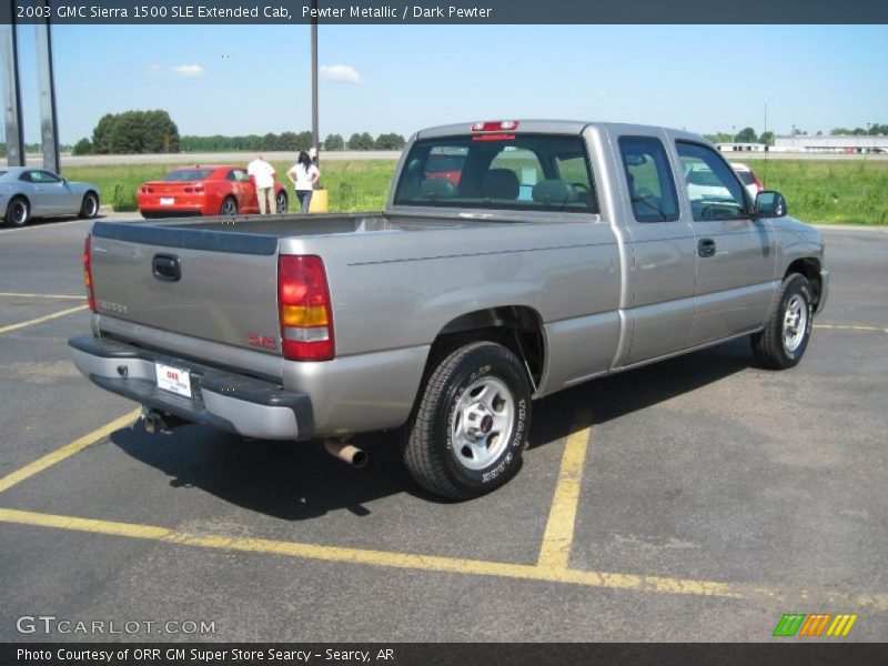 Pewter Metallic / Dark Pewter 2003 GMC Sierra 1500 SLE Extended Cab