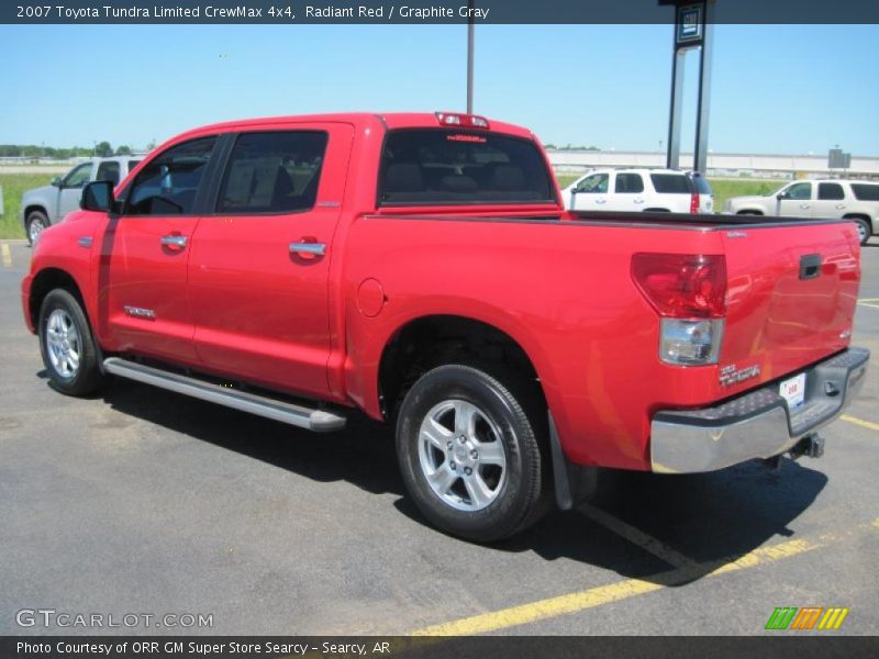 Radiant Red / Graphite Gray 2007 Toyota Tundra Limited CrewMax 4x4