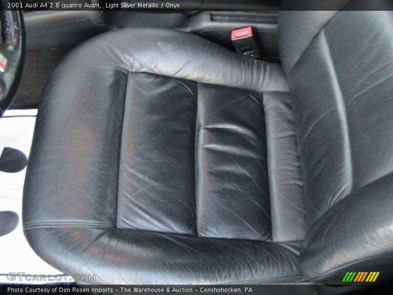 Light Silver Metallic / Onyx 2001 Audi A4 2.8 quattro Avant