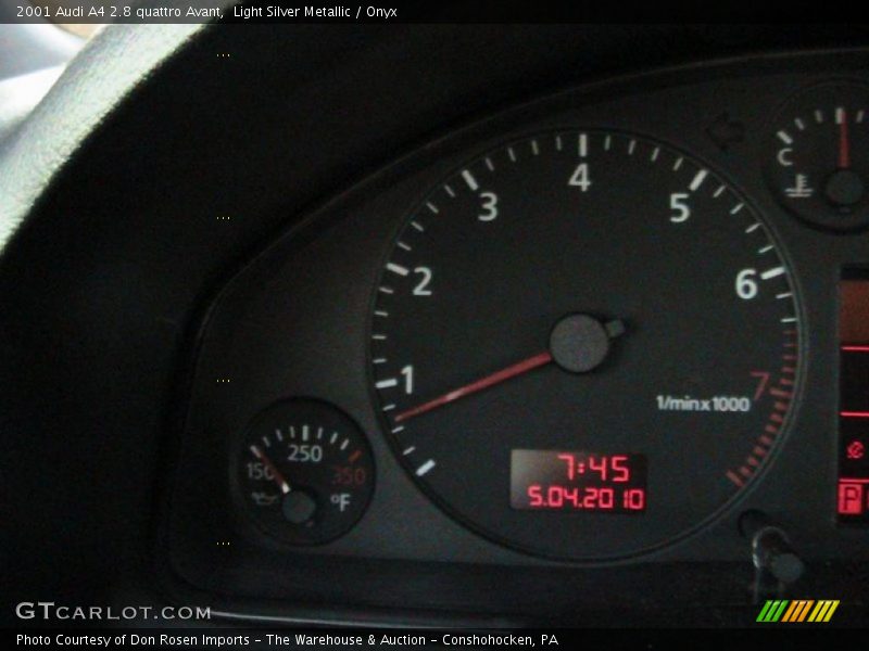 Light Silver Metallic / Onyx 2001 Audi A4 2.8 quattro Avant