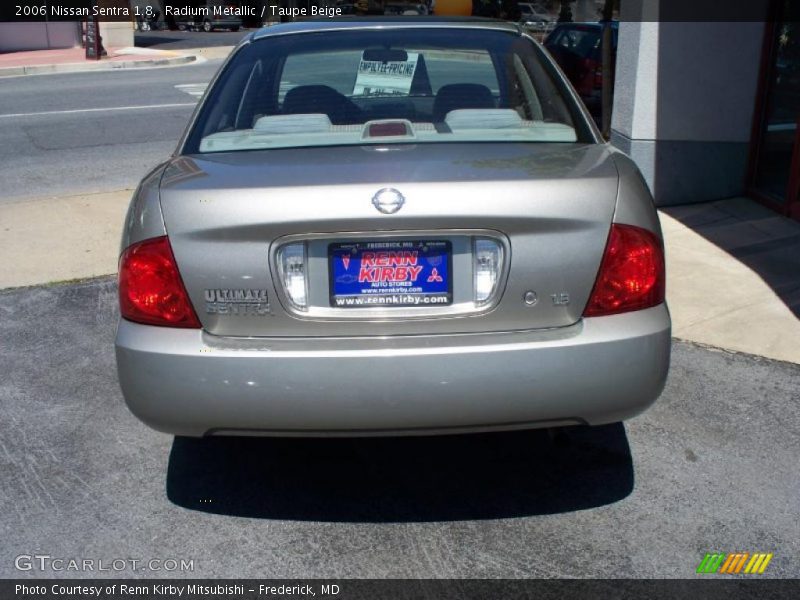 Radium Metallic / Taupe Beige 2006 Nissan Sentra 1.8