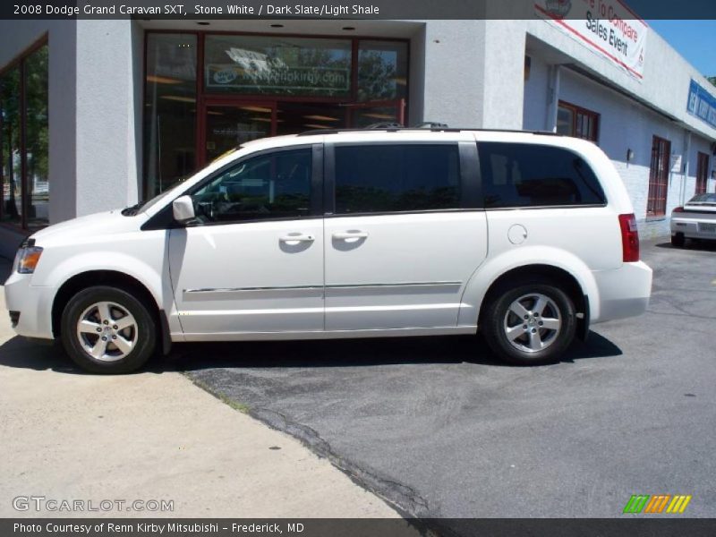 Stone White / Dark Slate/Light Shale 2008 Dodge Grand Caravan SXT
