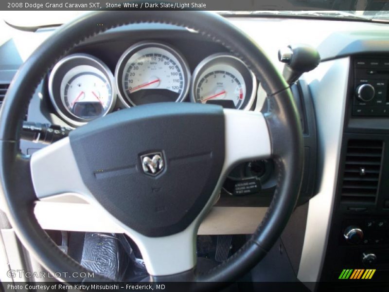 Stone White / Dark Slate/Light Shale 2008 Dodge Grand Caravan SXT