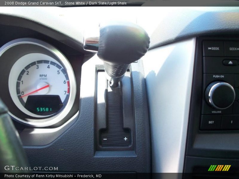 Stone White / Dark Slate/Light Shale 2008 Dodge Grand Caravan SXT